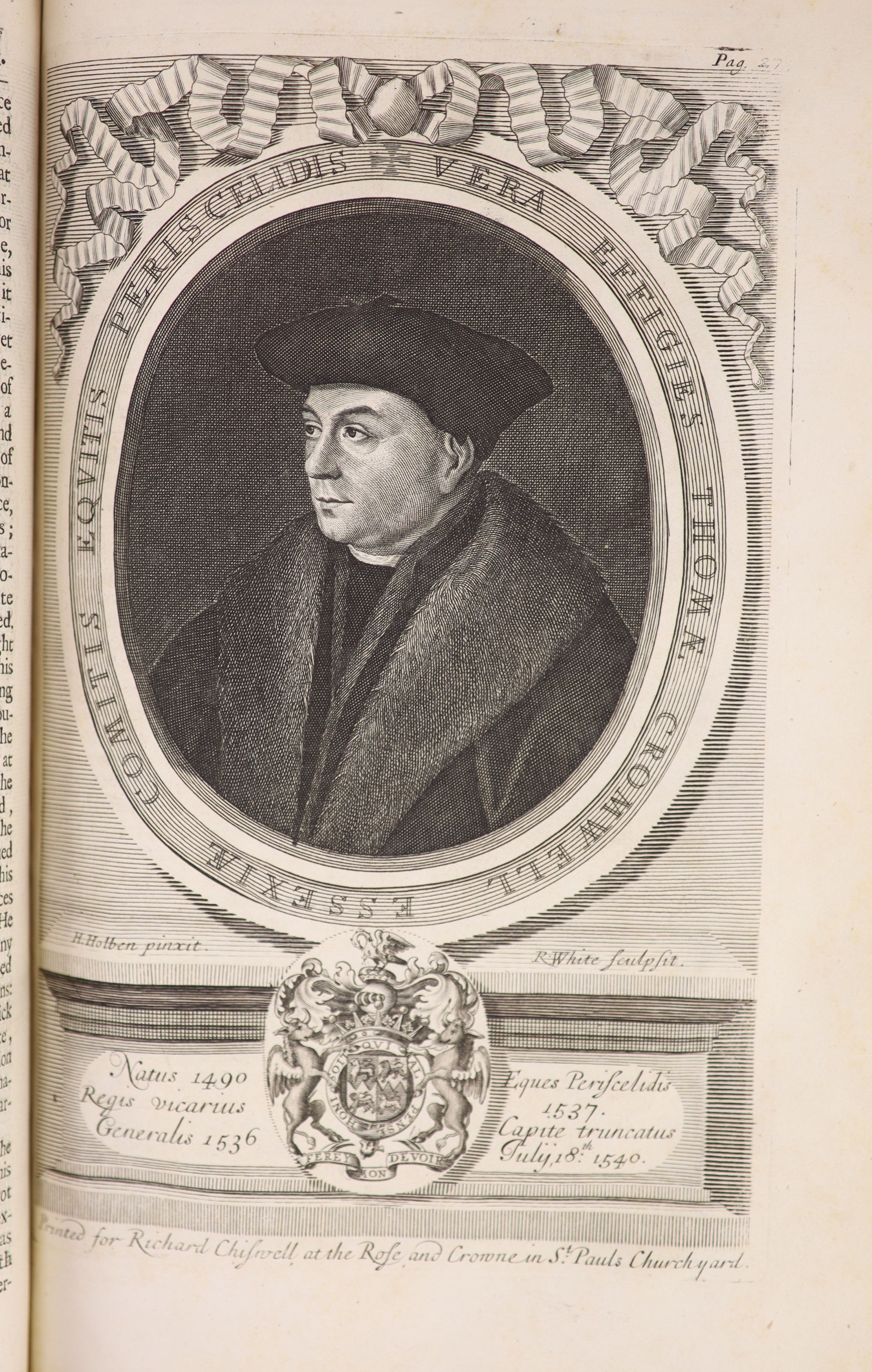 Burnet, Gilbert - The History of the Reformation of the Church of England ... 2 vols. pictorial engraved and printed titles, 13 engraved portraits (only, ex16), licence leaf (v.I)